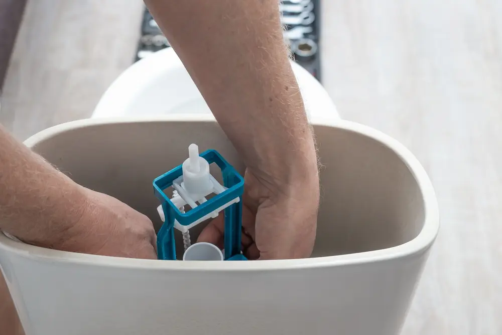 juego de inodoro - Cómo funciona el mecanismo de la taza del baño