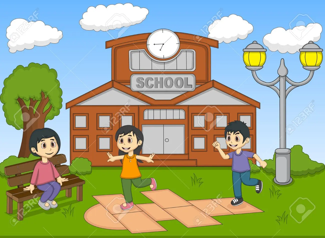Cómo influyen los dibujos animados en el aprendizaje de los niños - Cómo influyen los dibujos animados en el aprendizaje de los niños niños animados jugando en la escuela - Cómo influyen los dibujos animados en el aprendizaje de los niños
