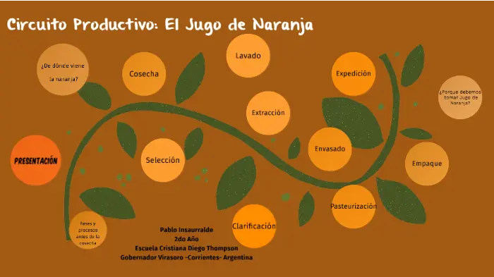 Circuito productivo del jugo de naranja - Cómo se hace el circuito productivo circuito productivo del jugo de naranja - Cómo se hace el circuito productivo