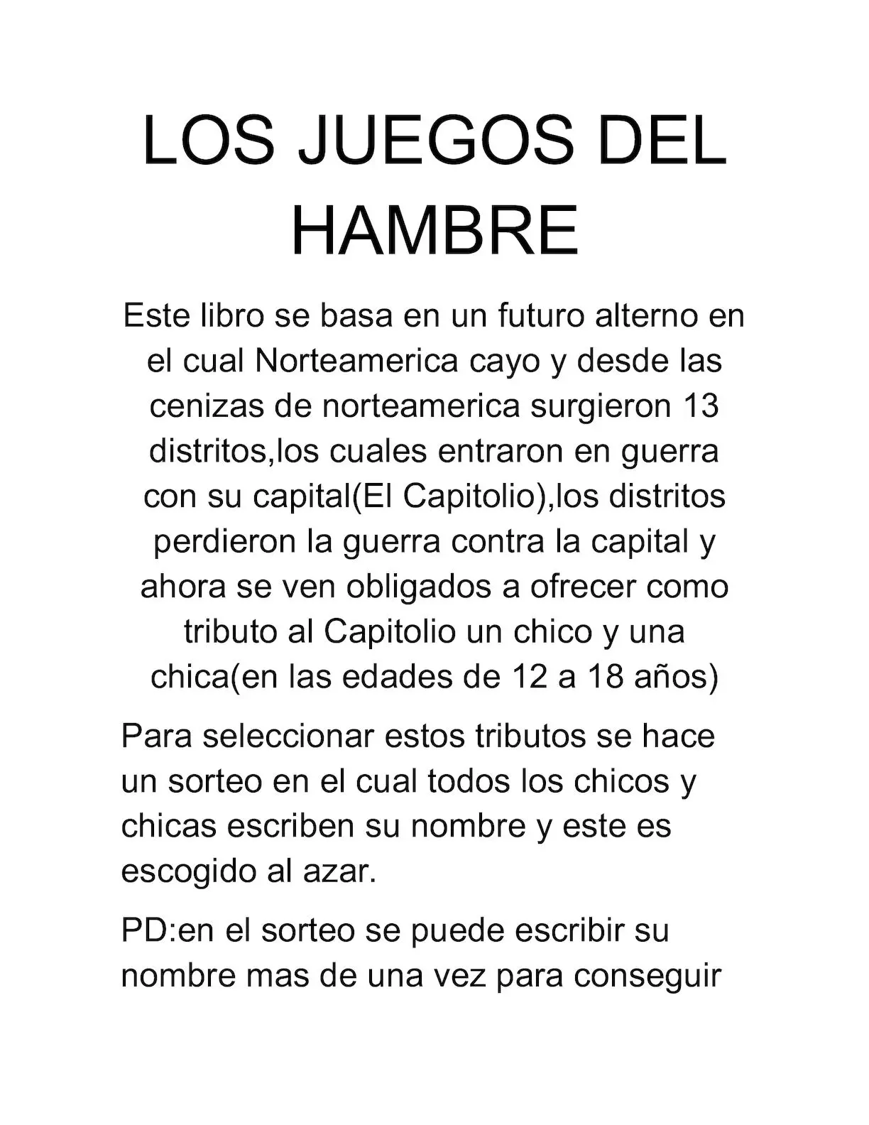 Los Juegos del Hambre: Resumen - Cuál es el objetivo de Los Juegos del Hambre los juegos del hambre resumen - Cuál es el objetivo de Los Juegos del Hambre