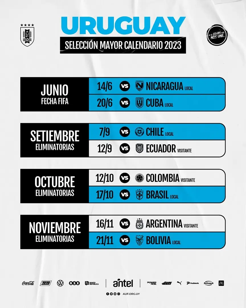 Cuándo juega la selección uruguaya - Cuándo juega la selección uruguaya masculino cuando juega la selección uruguaya - Cuándo juega la selección uruguaya masculino