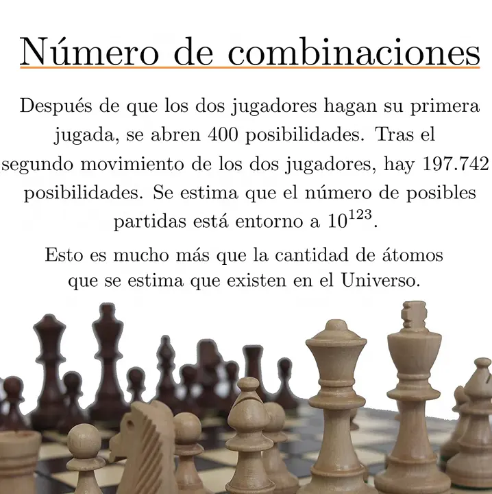 cantidad de jugadas posibles en el ajedrez - Cuántas posibilidades hay en un tablero de ajedrez