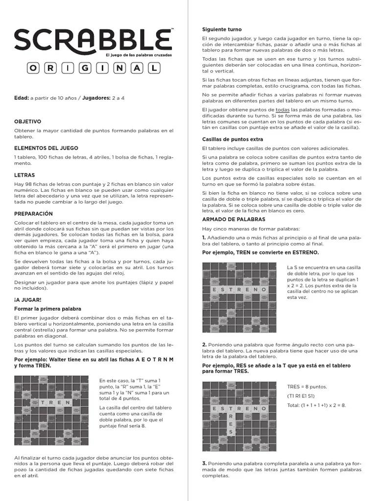 reglas para jugar scrabble - Cuánto tiempo dura un turno en Scrabble