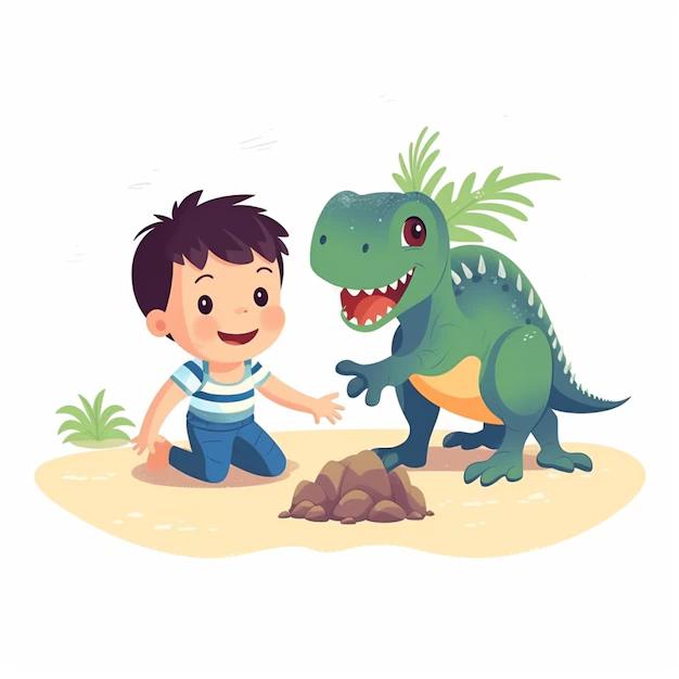 niños jugando con dinosaurios - Qué aprenden los niños de los dinosaurios
