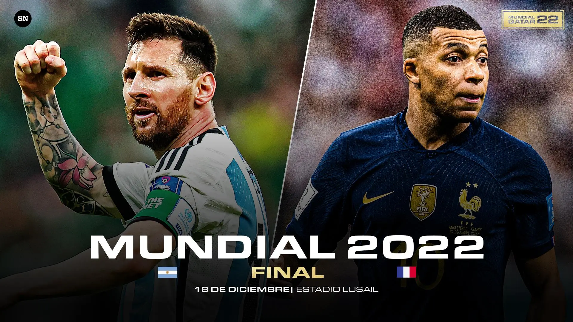 En qué estadio jugó Argentina vs Francia - Qué día jugó la final Argentina vs Francia en que estadio jugo argentina vs francia - Qué día jugó la final Argentina vs Francia