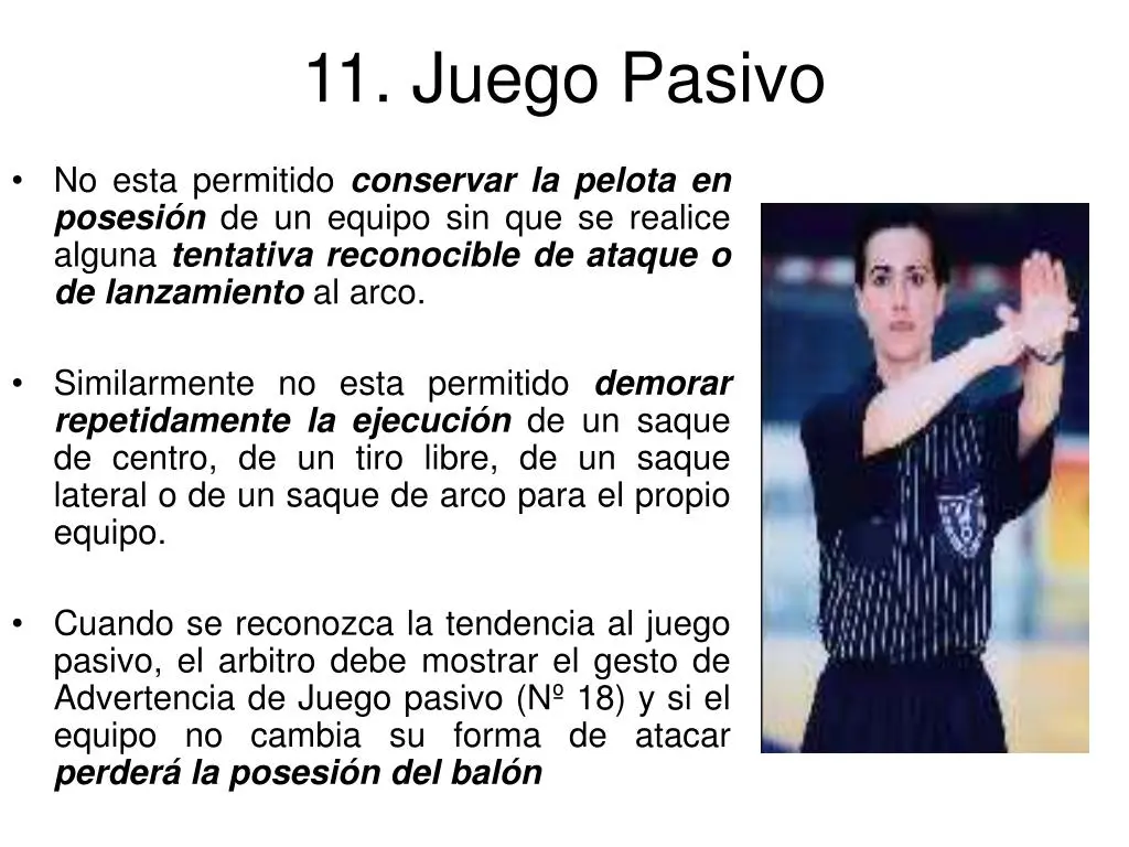 que es el juego pasivo en handball - Qué es un juego pasivo