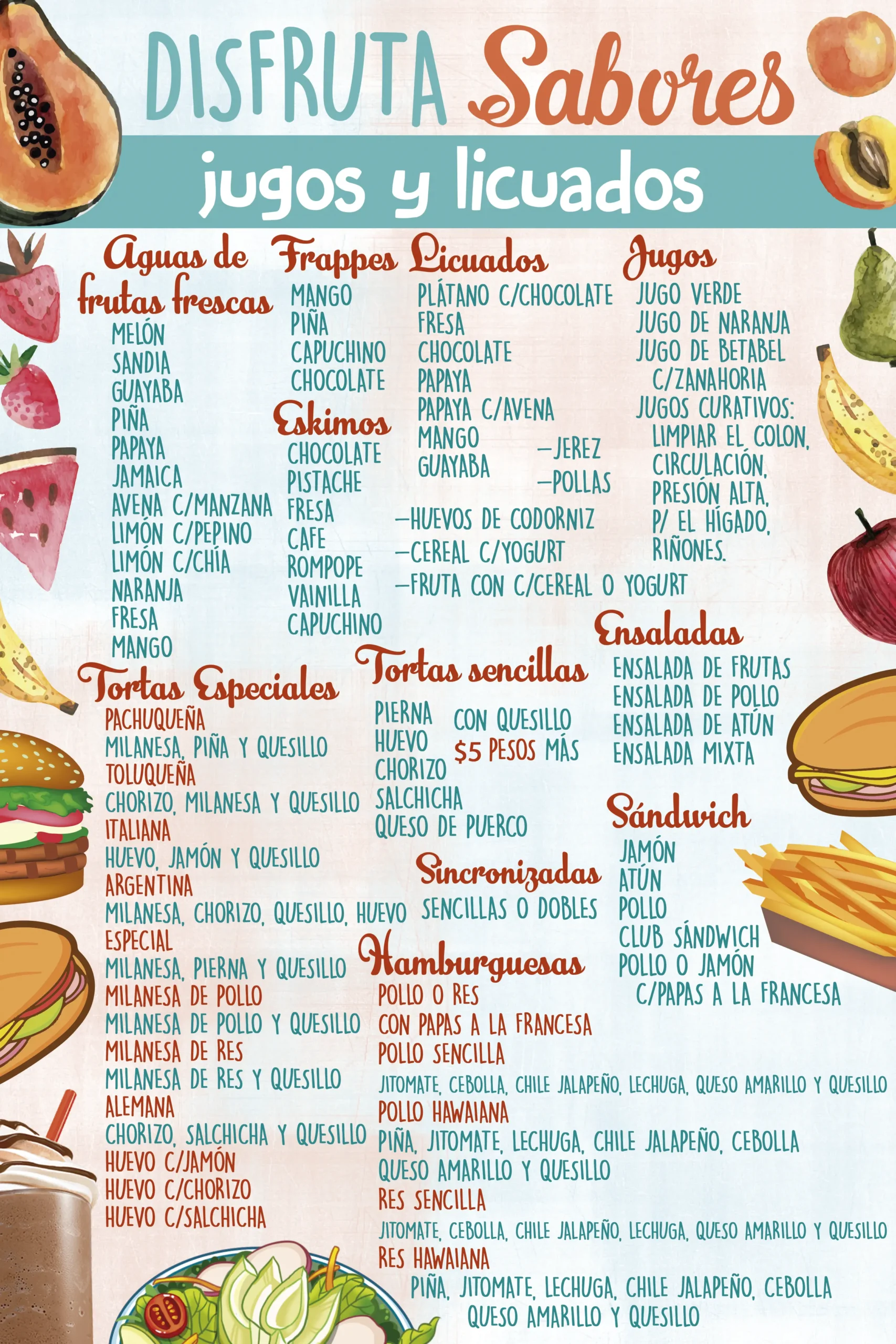 Menú de Licuados y Jugos: Deliciosas opciones para disfrutar - Qué más se puede vender en una jugueria menu de licuados y jugos - Qué más se puede vender en una jugueria