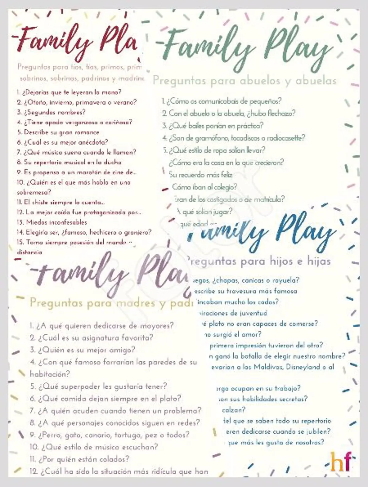 Test para jugar en familia: una forma divertida de compartir y aprender juntos - Qué preguntas se hacen en el test de la familia test para jugar en familia - Qué preguntas se hacen en el test de la familia
