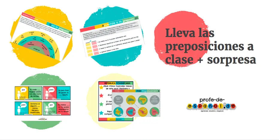 juego preposiciones - Qué tipo de preposición es para